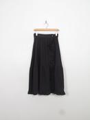 Vintage Black Frilly Midi Skirt 27"