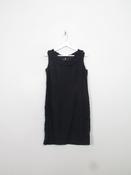 Vintage Black 1960s Shift Dress S/M