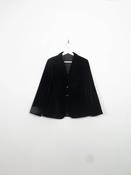 Women's Vintage Black Velvet Jacket XS/S