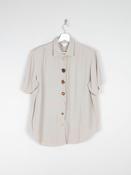 Khaki Vintage Short Sleeved  Blouse S/M image