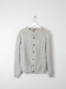 Men's Grey Wool Vintage Cardigan Austrian XS/S