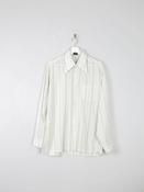 Men's Striped 1970s Vintage Shirt M image