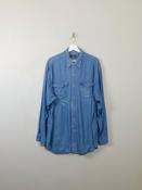 Men's Vintage Blue Denim Shirt Route 66 XL image