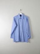 Men's Vintage Blue Patterned Shirt L image