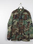 Men’s Vintage Green Camouflage Army Jacket L
