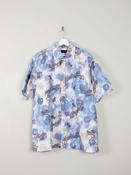 Men's Vintage Hawaiian Dragon Shirt Blue XL image