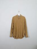 Men's Vintage Mustard Haggar Flannel Shirt L image