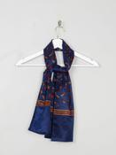 Men's Vintage Scarf With Golfer Pattern image