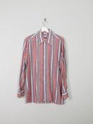 Men's Vintage Shirt 1970's Striped Royal Ascot L image