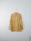 Men's Vintage Striped Yellow Shirt XL image