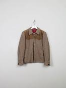 Men's Vintage Tweed 70s Zip Jacket M