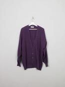 Mens Vintage Purple Cardigan L/XL
