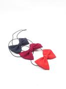 New Dickie Bow Tie On Elastic Available In Red/Burgundy /Navy