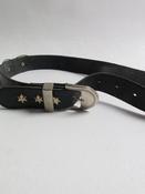 Vintage Black Leather Belt XS/S