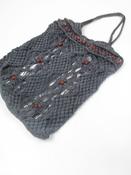 Vintage Charcoal Black Crochet Bag image
