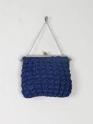 Vintage Navy Crochet Handbag image