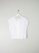Vintage White Blouse With Short Sleeves L image