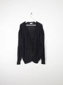 Women's Black Beaded Oversized Vintage Cardigan M/L image
