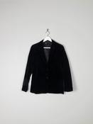 Women’s Black Velvet Vintage Tailored Jacket S image