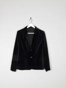 Women’s Black Vintage Velvet Tailored Jacket XS 8/10 image