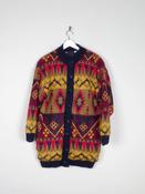 Women's Colourful Vintage Cardigan Lined  M/L