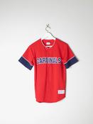 Women's Red Button Down St Louis Cardinals Jersey S image