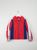 Women's Red/Navy/White Vintage Ski Jacket S image