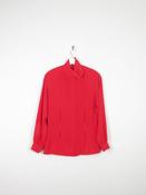 Women's Red Vintage Blouse S/M Relaxed Fit image
