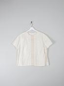 Women's Rich Cream Vintage Blouse XL image