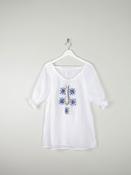 Women’s Vintage 1970s Folk Embroidered Blouse M/L