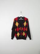 Women's Vintage Benetton Diamond Cardigan XS/S image