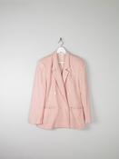 Women’s Vintage Liz Claiborne Pink Brocade Summer Jacket S/M image