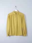Women's Vintage Mustard Blouse L/XL image