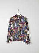 Women's Vintage Printed Blouse M image
