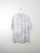 Women's Vintage Silk Leopard Print Top L/XL