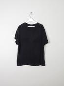 Women's Vintage Silk Short Sleeved Blouse With Embroidery M/L image