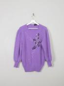 Women's Vintage Wool Embellished Jumper M/L image