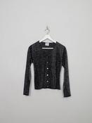 Women's Vintage Wool Silver Cardigan S