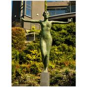 The Balancing Lady with Platted Hair