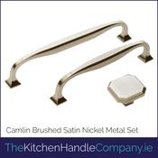 Camlin Brushed Satin Nickel Handle &amp;amp; Door Knob Set image
