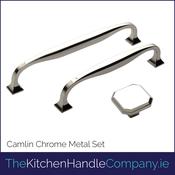 Camlin Chrome Handle &amp;amp; Door Knob Set image