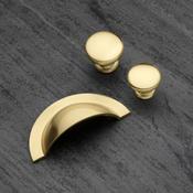 Moy Brushed Satin Brass Handle &amp;amp; Door Knob Set image