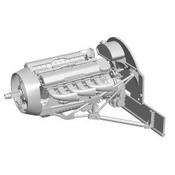 Rolls-Royce Merlin XX engine and mount (combo)