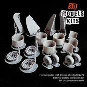 Savoia Marchetti S.79 Sparviero - Correction &amp; detail set for Trumpeter kit (external)