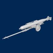 German Luftwaffe / Kriegsmarine WWII torpedo with trolley