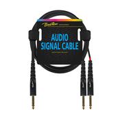 BOSTON 2x 6.3mm jack mono to 6.3mm jack stereo