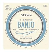 Daddario 5-String Banjo Phosphor Bronze Strings