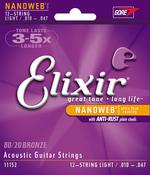 Elixir 12 String 80/20 Bronze Acoustic Guitar Strings