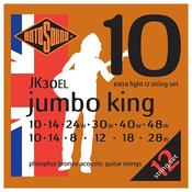 Rotosound Jumbo King acoustic guitar strings 12 phosphor bronze - 10-48