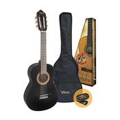 Valencia Classical Guitar Pack - 3/4 Size - Black